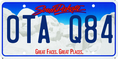 SD license plate 0TAQ84