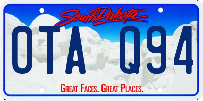 SD license plate 0TAQ94