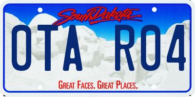 SD license plate 0TAR04
