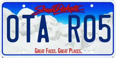 SD license plate 0TAR05