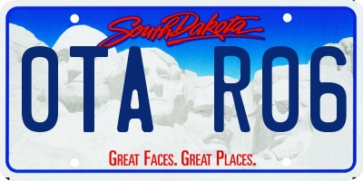 SD license plate 0TAR06
