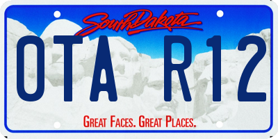 SD license plate 0TAR12