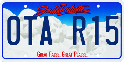 SD license plate 0TAR15
