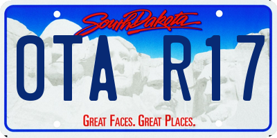 SD license plate 0TAR17