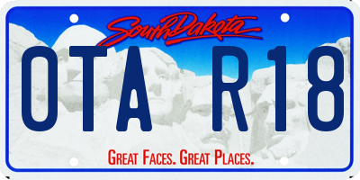 SD license plate 0TAR18