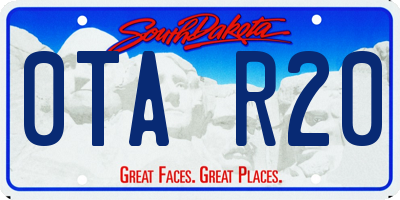 SD license plate 0TAR20