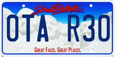SD license plate 0TAR30