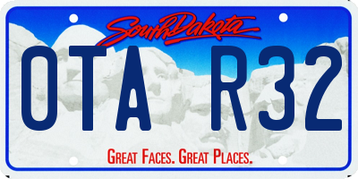 SD license plate 0TAR32