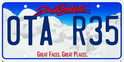 SD license plate 0TAR35