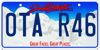 SD license plate 0TAR46