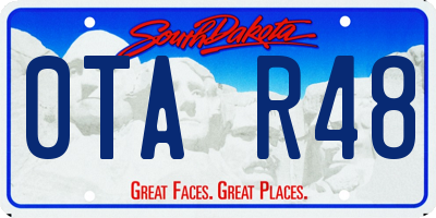 SD license plate 0TAR48