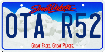 SD license plate 0TAR52