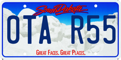 SD license plate 0TAR55