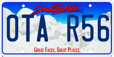 SD license plate 0TAR56