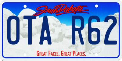 SD license plate 0TAR62