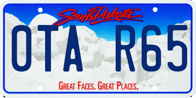 SD license plate 0TAR65