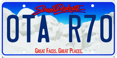 SD license plate 0TAR70