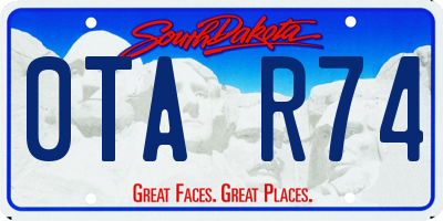 SD license plate 0TAR74