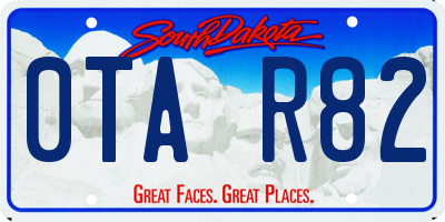 SD license plate 0TAR82