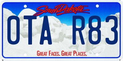 SD license plate 0TAR83