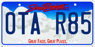 SD license plate 0TAR85
