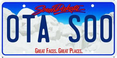 SD license plate 0TAS00