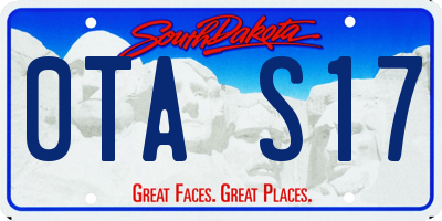 SD license plate 0TAS17