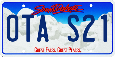 SD license plate 0TAS21