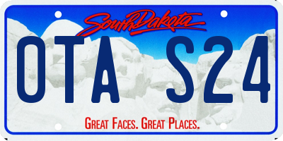 SD license plate 0TAS24