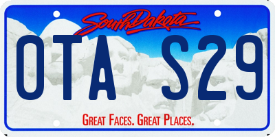 SD license plate 0TAS29