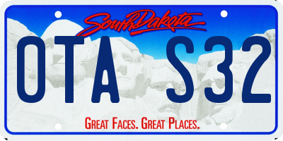 SD license plate 0TAS32