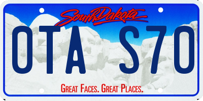 SD license plate 0TAS70