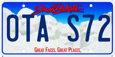 SD license plate 0TAS72