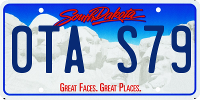 SD license plate 0TAS79