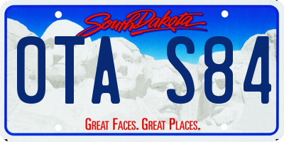 SD license plate 0TAS84