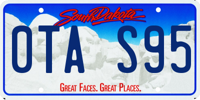 SD license plate 0TAS95