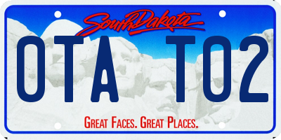 SD license plate 0TAT02