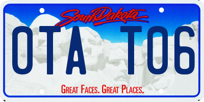 SD license plate 0TAT06