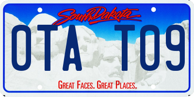 SD license plate 0TAT09
