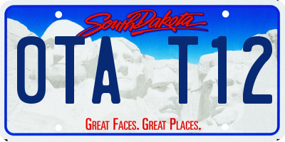 SD license plate 0TAT12