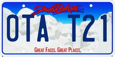 SD license plate 0TAT21