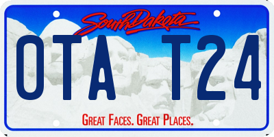 SD license plate 0TAT24