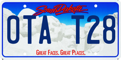 SD license plate 0TAT28