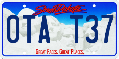 SD license plate 0TAT37