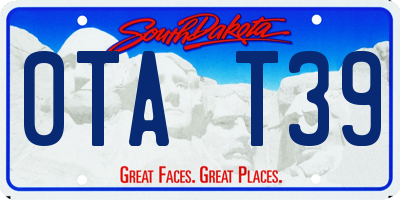 SD license plate 0TAT39