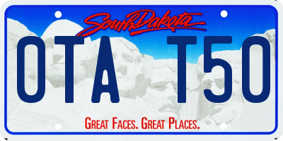 SD license plate 0TAT50