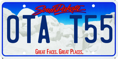 SD license plate 0TAT55