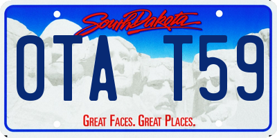 SD license plate 0TAT59
