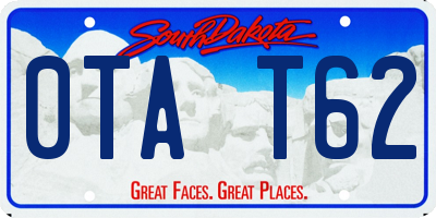 SD license plate 0TAT62
