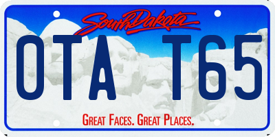 SD license plate 0TAT65